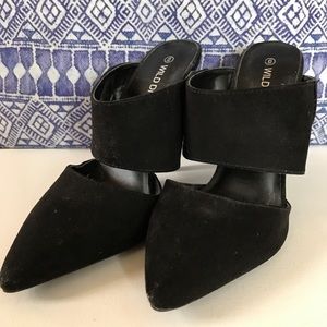 Black Mule Pumps. Never Worn